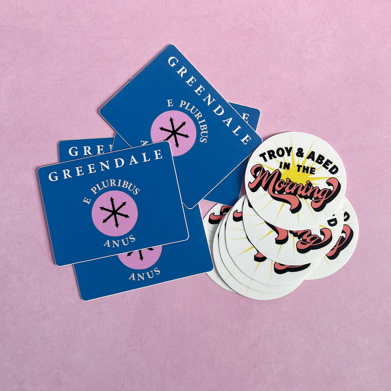 TROY AND ABED + GREENDALE Vinyl Sticker