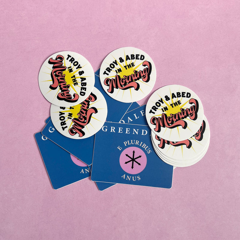 TROY AND ABED + GREENDALE Vinyl Sticker