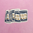 NYC GREEK CUP Vinyl Sticker