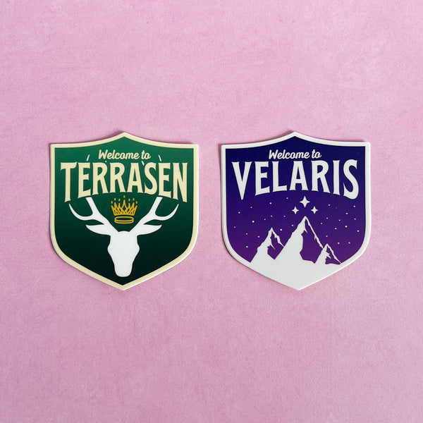 Maas Universe WELCOME TO Vinyl Stickers, choose one or both