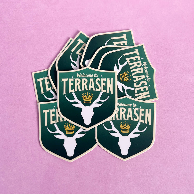 Maas Universe WELCOME TO Vinyl Stickers, choose one or both