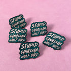 STUPID WOLF BIRD Lapel Pin