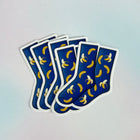 BANANA BLUEBERRY SOCKS Vinyl Stickers