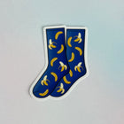 BANANA BLUEBERRY SOCKS Vinyl Stickers