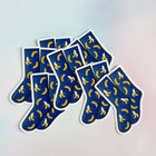 BANANA BLUEBERRY SOCKS Vinyl Stickers