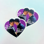 HEATED HEARTS Vinyl Sticker Set