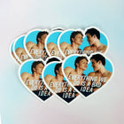 HEATED HEARTS Vinyl Sticker Set