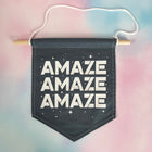 AMAZE AMAZE AMAZE Colorful Hand Dyed Pin Banner