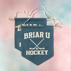 BRIAR U HOCKEY Colorful Hand Dyed Pin Banner