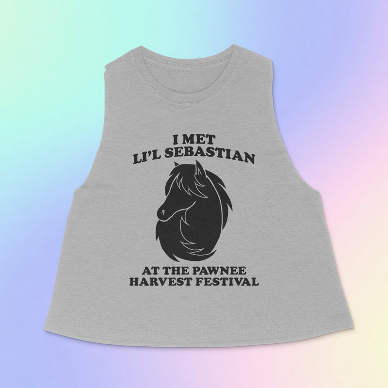 LIMITED EDITION PRE-ORDER --  LI'L SEBASTIAN Women's Racerback Cropped Tank