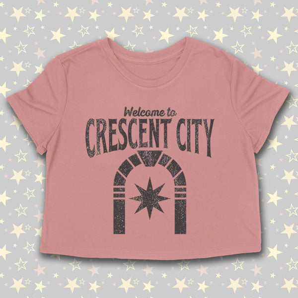 PREORDER -- WELCOME TO CRESCENT CITY  Women's crop shirt