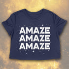 AMAZE AMAZE AMAZE Women's crop shirt
