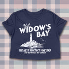 PREORDER -- VISIT WIDOW'S BAYWomen's crop shirt