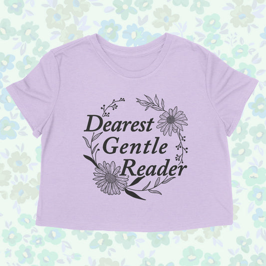 DEAREST GENTLE READER Women's crop shirt