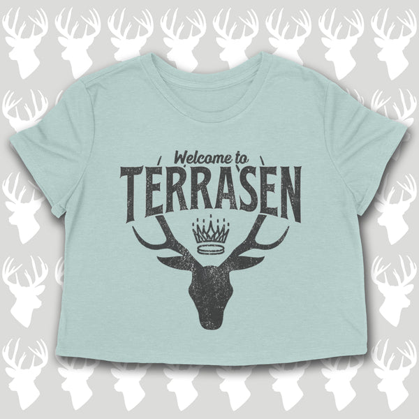 PREORDER -- WELCOME TO TERRASEN  Women's crop shirt