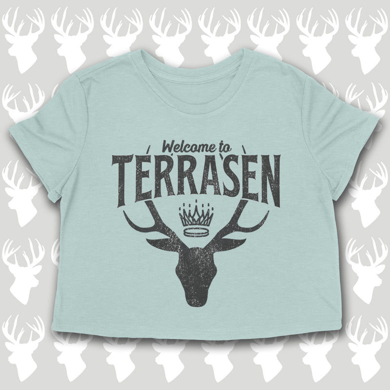 PREORDER -- WELCOME TO TERRASEN  Women's crop shirt