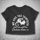 PREORDER -- WE ARE THE THIRTEEN  Women's crop shirt