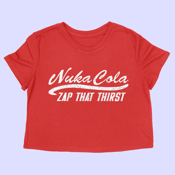 PRE-ORDER -- NUKA COLA Women's crop shirt