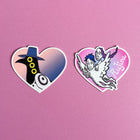 DEMON HEARTS Vinyl Stickers, choose one or both