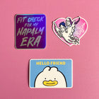 DEMON STICKER SET Vinyl Stickers, choose one or both