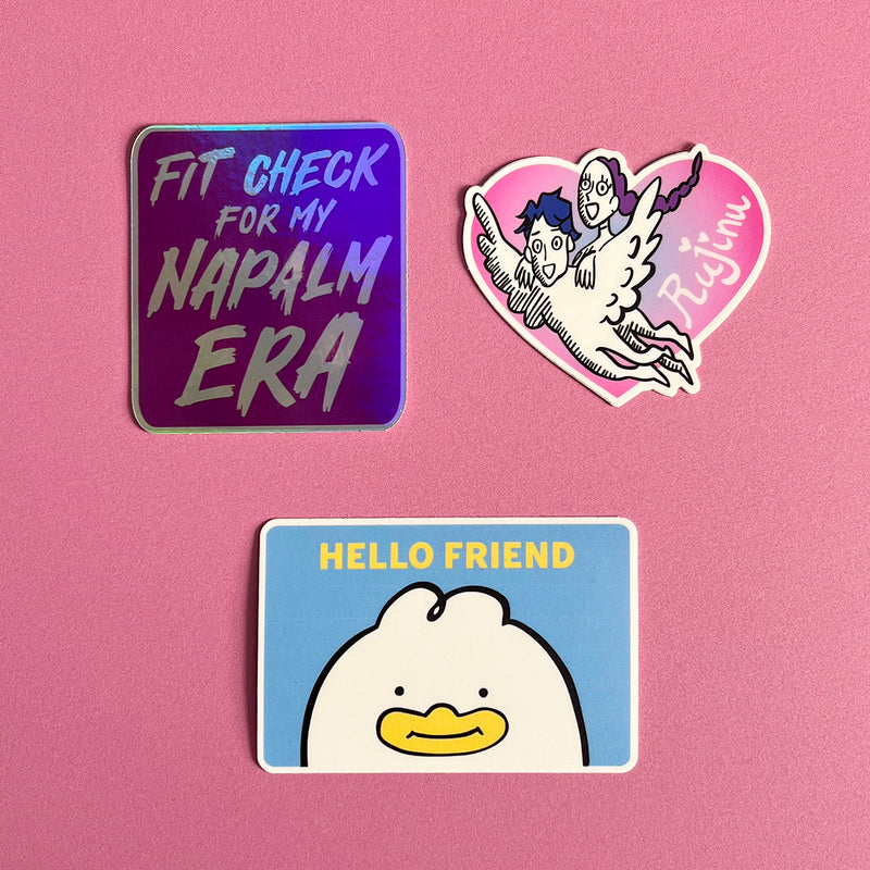 DEMON STICKER SET Vinyl Stickers, choose one or both