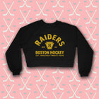Pre-Order -- RAIDERS Women's Crop Raglan Fleece Crewneck Sweatshirt