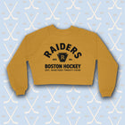 Pre-Order -- RAIDERS Women's Crop Raglan Fleece Crewneck Sweatshirt