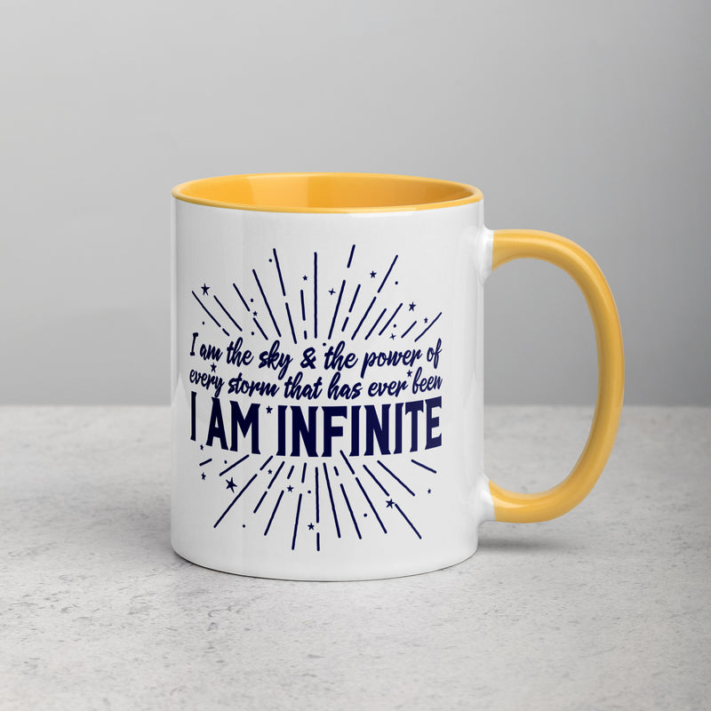 I AM INFINITE Mug with Color Inside