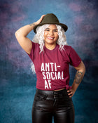 ANTI-SOCIAL AF Unisex T-Shirt