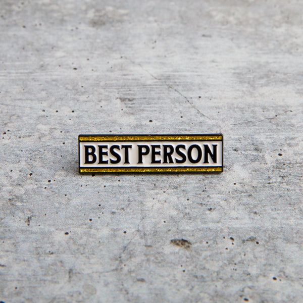 BEST PERSON lapel pin