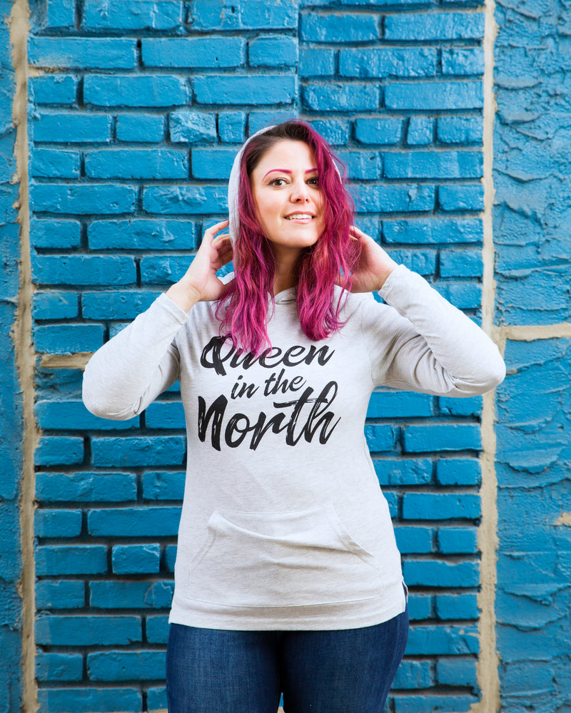 QUEEN IN THE NORTH Eco-Jersey™ Hooded Pullover