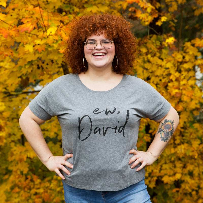 EW, DAVID Women's Slouchy Shirt