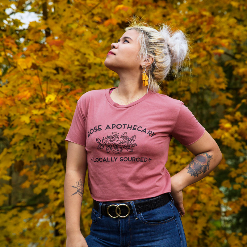 ROSE APOTHECARY Women's crop shirt