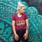 SECONDS SALE -- LITTLE BIT ALEXIS Women/Junior Fitted T-Shirt -- SLIGHTLY IMPERFECT