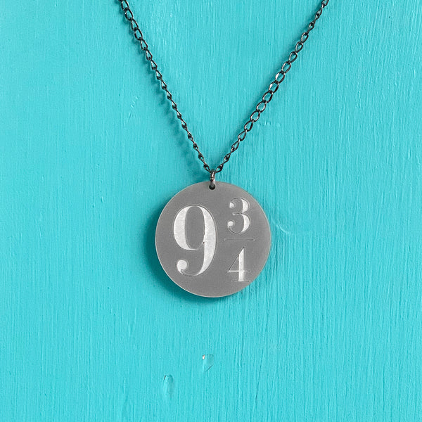 SECONDS NECKLACE SALE -- TRAIN PLATFORM Acrylic Necklace