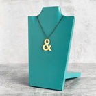 SECONDS NECKLACE SALE -- AMPERSAND Mirrored Gold Acrylic Necklace