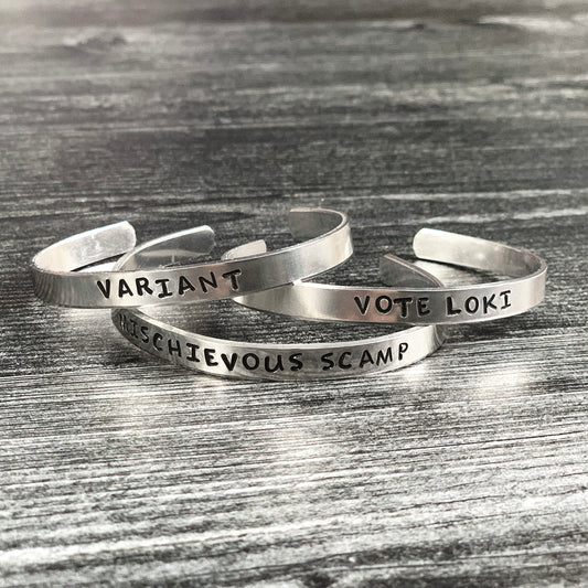 TRICKSTER SET 2 Stamped Bracelets