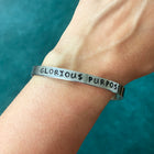 GLORIOUS PURPOSE Stamped Bracelet