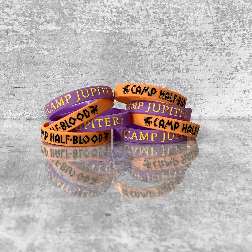 camp jupiter CAMP HALF-BLOOD / CAMP JUPITER Silicone Bracelet – The Colorful Geek