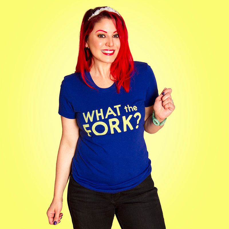 WHAT THE FORK?  Women/Junior Fitted T-Shirt