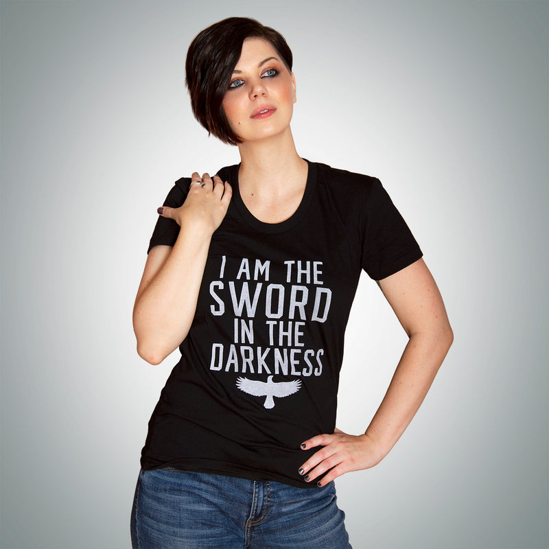 SWORD IN THE DARKNESS Women/Junior Fitted T-Shirt