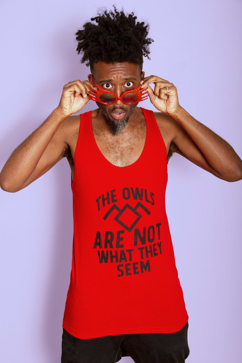 THE OWLS ARE NOT WHAT THEY SEEM Unisex Tank Top