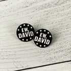 SECONDS SALE -- Ew, David Lapel Pin -- Slightly Imperfect!