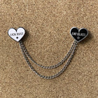 LICK RUST/EAT GLASS  Lapel Pin Collar Chain Set