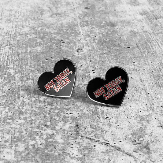 NOT TODAY, SATAN Lapel Pin
