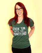 THE POINTY END Women/Junior Fitted T-Shirt