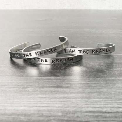 I AM THE KRAKEN Stamped Bracelet