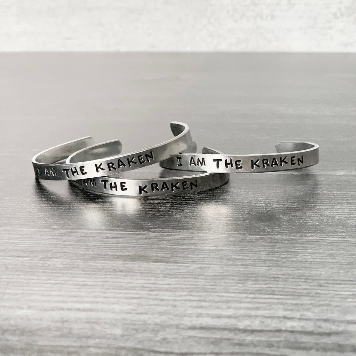 I AM THE KRAKEN Stamped Bracelet