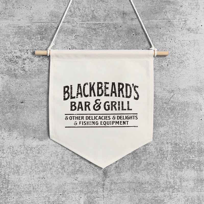 BLACKBEARD'S BAR & GRILL Pin Banner