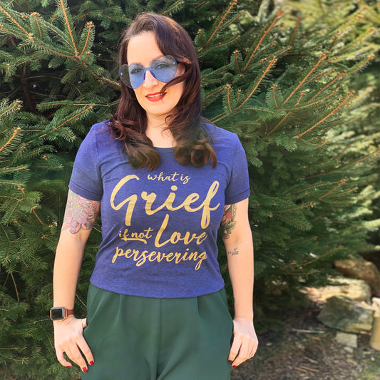 LOVE PERSEVERING Women/Junior Fitted T-Shirt